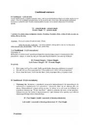 English Worksheet: conditional sentences