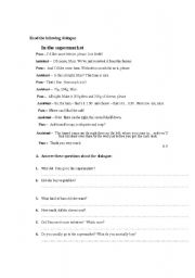 English worksheet: At the supermarket