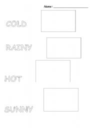 English Worksheet: Weather