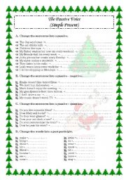 English Worksheet: Passive Voice - Simple Present