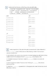 English worksheet: School and learning