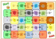 English Worksheet: Boardgame colours - fully editable