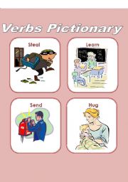 Verbs Pictionary  1/2 (4 pages)