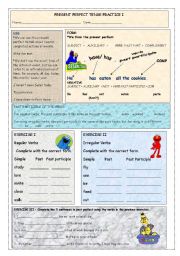 English Worksheet: PRESENT PERFECT 