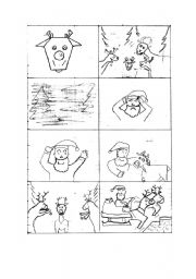 English Worksheet: Rudolph the reindeer