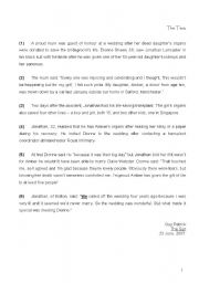 English Worksheet: full term test 1 3rd form