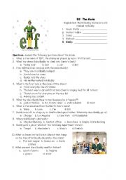 English Worksheet: Elf - A Christmas Movie