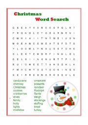 christmas word search