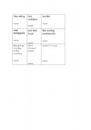 English Worksheet: grid