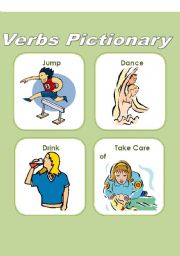 Verbs Pictionary  2/2 (4 pages)
