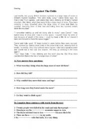 English Worksheet: Reading test