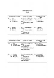 English worksheet: TO BE - PRESENT SIMPLE / PAST SIMPLE
