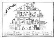 English Worksheet: Our house vocabulary