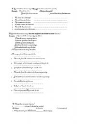 English Worksheet: causatives