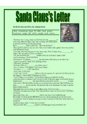 English Worksheet: Santa Clauss Letter