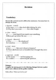 English worksheet: Revision