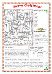 English Worksheet: MERRY CHRISTMAS