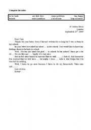 English worksheet: The letter