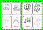 English Worksheet: My Christmas book for colouring part 2