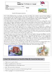 English Worksheet: The House test B