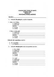 English worksheet: FINAL TEST