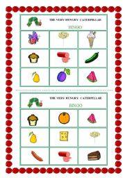 THE VERY HUNGRY CATERPILLAR - BINGO (2 pages)