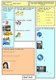 English Worksheet: There is / There are / Have got / has got