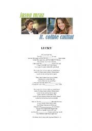 English Worksheet: Lucky by Jason Mraz