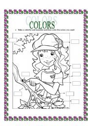 English Worksheet: Colors