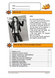 English Worksheet: famous singer