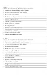 English Worksheet: PASSIVE VOICE