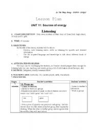 English worksheet: English 11- unit 11- listening skills