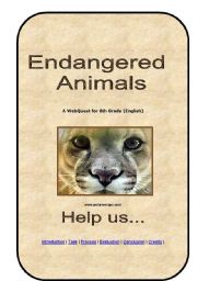 English Worksheet: Webquest Endangered Animals