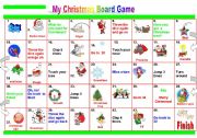 English Worksheet: My Christmas Board Game