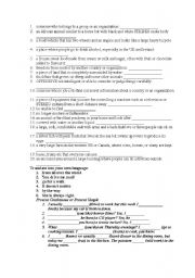 English Worksheet: New Headway Pre-Intermediate Lesson 2