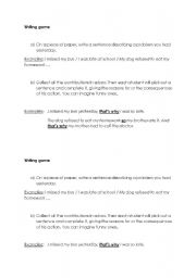 English worksheet: Finding excuses