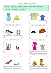 English Worksheet: Clothes