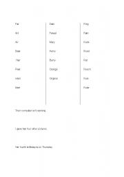 English worksheet: Phonics R sounds