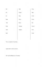 English Worksheet: Phonics R sounds