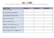 English Worksheet: Jobs Routine (part 2)