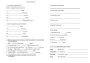 English Worksheet: Grammar Revision
