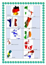 English Worksheet: COUNTRIES
