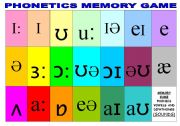 English Worksheet: PHONETICS MEMORY GAME (2 PAGES)