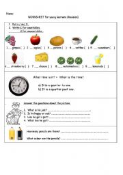 English Worksheet: Countable/ Uncountable Nouns