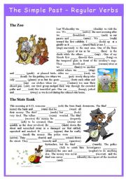 English Worksheet: Simple Past Tense - Regular Verbs