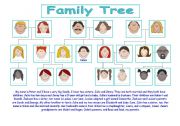 English Worksheet: Family Tree