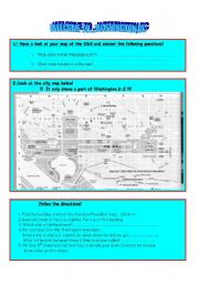 English Worksheet: welcome to Washington,DC