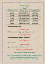 English worksheet: Present Simple 