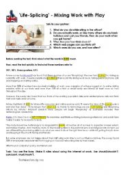 English Worksheet: internet at work