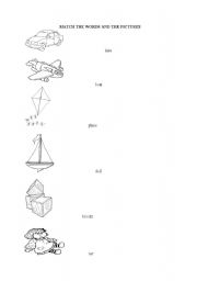 English worksheet: TOYS